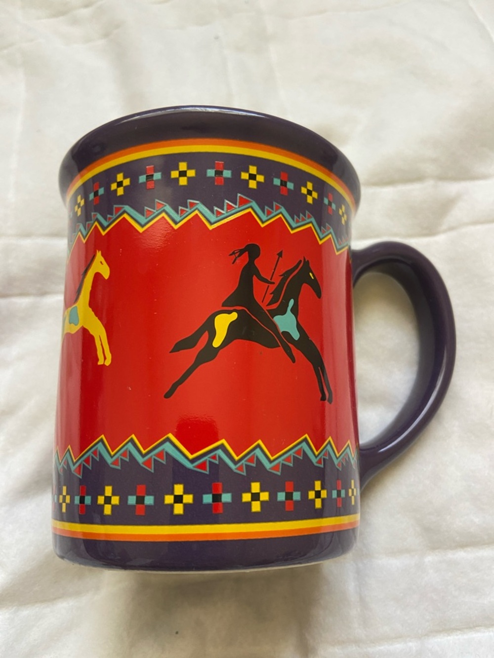 Pendleton Horse-Print Ceramic Mug